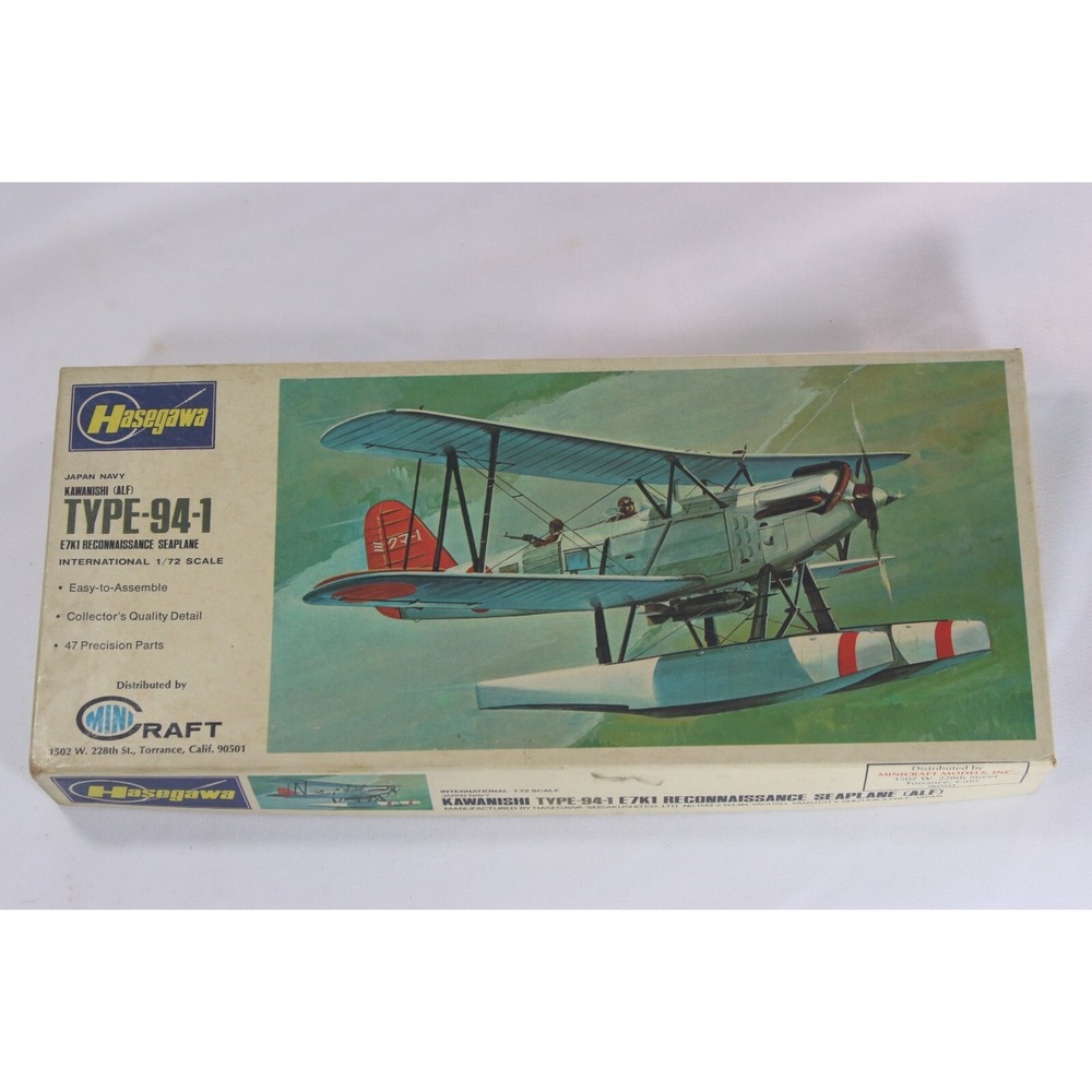 Hasegawa Japan Navy Kawanishi Type-94-1 E7K1 Seaplane 1/72 Model Kit JS-055
